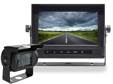 Beeper RWEC99E - Kit de vídeo de retroceso completo - Pantalla LCD de 7 pulgadas - Cámara de retroceso certificada IP67 con visión nocturna - Cable de 15 m - Ideal para autocaravana, caravana, camión