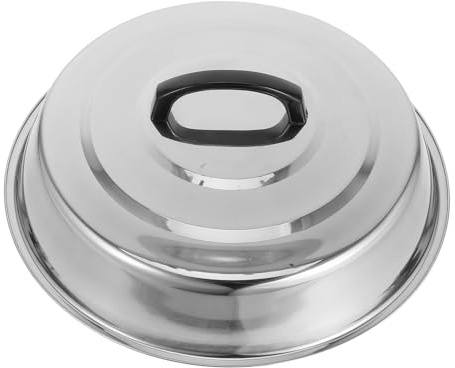 FUOYLOO Coperchio Alta Acciaio Inossidabile Cupola, per Barbecue | Argento, Manico Pratico e Struttura Robusta, Coperchio Lotus Grill, Bbq Coperchio