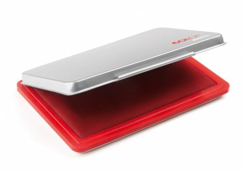 COLOP 137869 Stempelkissen Micro M2 rot mit Metallgehäuse, 10 x 110 mm