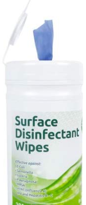 Ecotech - Salviette disinfettanti per superfici (100 salviette)
