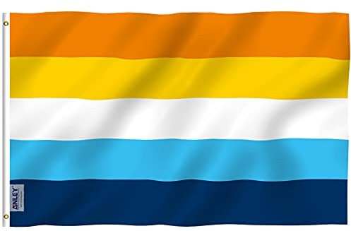 Anley Fly Breeze Drapeau de la fierté Aroace 3x5 pieds - Couleurs vives et résistant à la décoloration - En-tête en toile et double couture - Drapeaux LGBT Aromantic Asexual Polyester