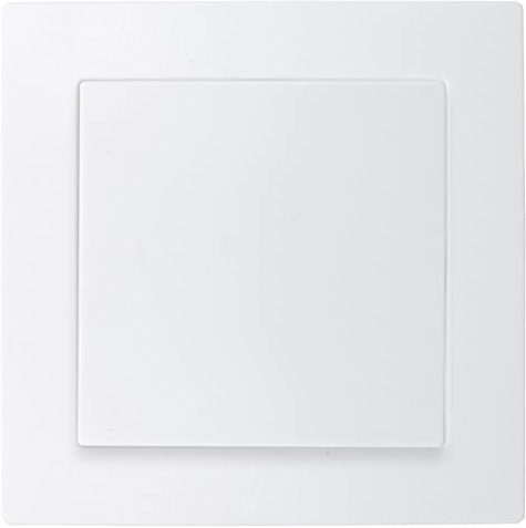 Lina - Interruttore della luce da parete, interruttore on/off, da incasso, colore: Bianco