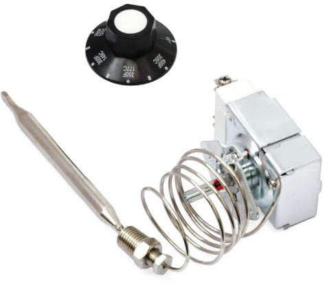 RX-1-36 Thermostat for Fryer 1/4 Mpt Stuff Box, 60125401 Thermostat for Deep Fryer Compatible with Pitco 60125401 fit for Royal Range 3113, Fryer Thermostat 200-400F