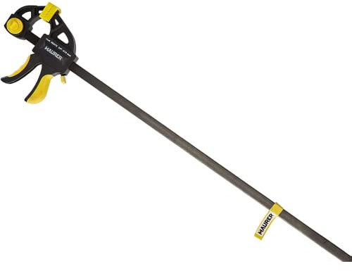 Mondo Viro Morsetto da falegname con manico bicomponente reversibile e sgancio rapido - morsetti a barra per falegname (Apertura 46 cm)