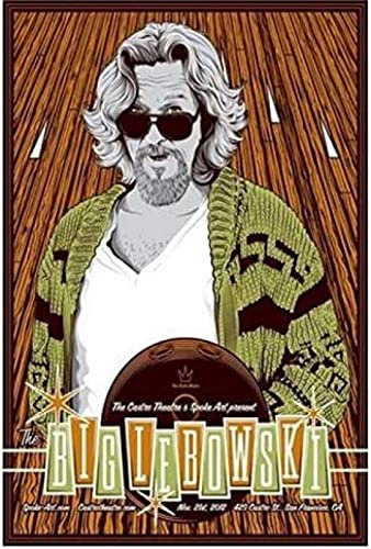 Poster The Big Lebowski Vintage-Filmplakat, Wandkunst, Bilder, Leinwand, Malerei, Poster Und Drucke, Heimdekoration 50X70Cm Kein Rahmen