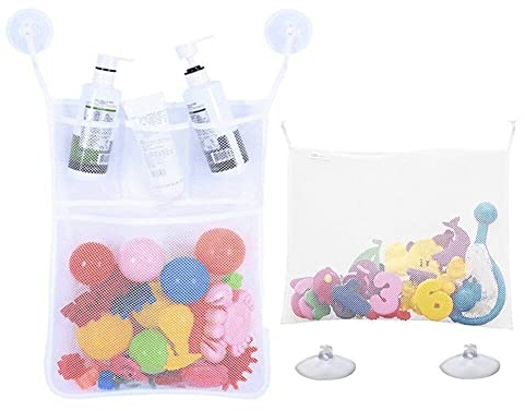 Hrippy Cartoon Spielzeugspeicherbeutel Hangable Bad Organizer Mesh Tragbare Badewanne Spielzeug Großer Kapazität Aufbewahrungsnetz Für Babykinder