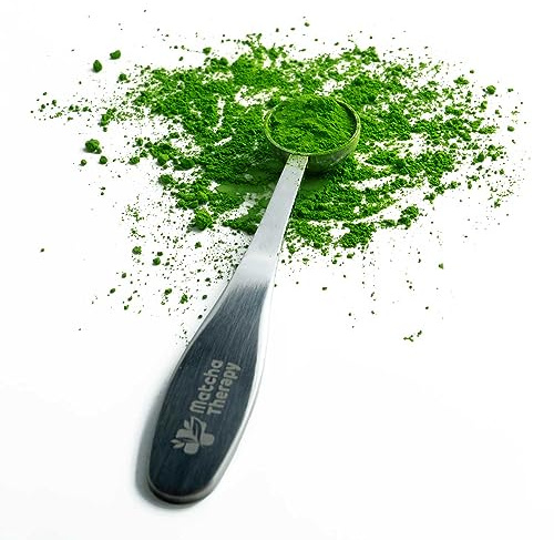 MatchaTherapy Matcha Tee Messlöffel | 1 Gramm | 1 Portion | Premium Edelstahl | Messbecher | Langlebig & Spülmaschinenfest | Scoop