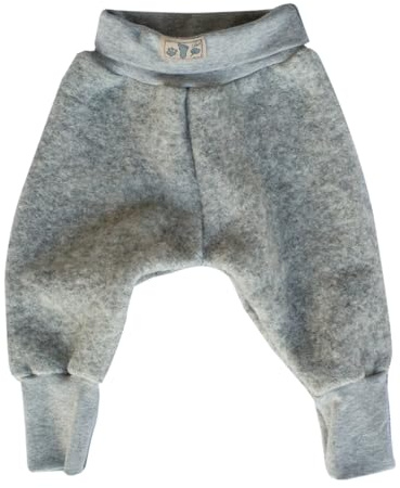 Lilano, Wollfilz Hose mit Nabelbündchen, 80% Wolle (kbT), 20% Baumwolle (Bio)(Grau, 80)