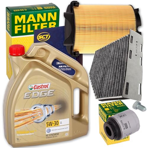 BandelOne enthält Filterset Inspektionskit+5W30 Öl LL für 1.4 Tfsi Tsi Passat Golf 5 6 A3
