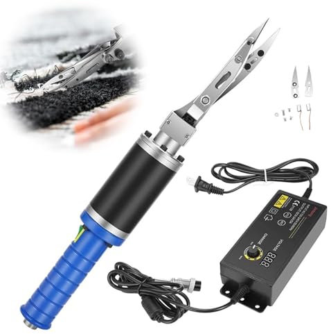 BDJSN Forbici elettriche per tufting, taglierina per Tessuti Regolabile da 4000rpm, Macchina per Incisione elettrica da 200 W per Tessuto, Cartone, lastra di Cristallo, Stoffa, Pelle, Moquette, Carta