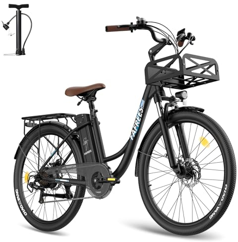 Fafrees F26 Lasting [ Offiziell ] E-Bike Damen 26 Zoll, E Mountainbike Herren 250W, Ebike Akku 36V 25AH, Elektrofahrrad 120kg, 25 km/h, Erwachsene, E Bike 2,3 LCD Display