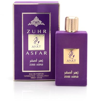 Ayat Perfumes - Zhur Asfar 100ml - Eau De Parfum Femme - Aroma Arabian Oriental - Perfume Dubai Fabricado y diseñado en Emiratos Árabes Unidos (Zhur Asfar)