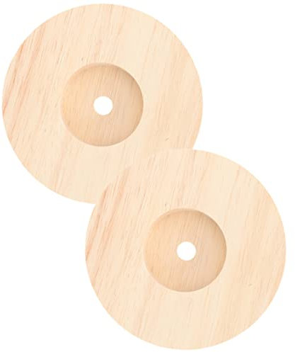 NAMOARLY 2stücke Holz Lampe Basis Runde Tischlampensockel Aus Massivholz Glatter Lampenständer Für Nachtlampen Lampen Zubehör
