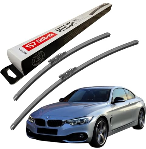 Silbak Windscreen Wipers, fits for BMW 4 SERIES COUPE F32 (09/2013 ONWARDS) Front Wiper Blades, 600mm/450mm