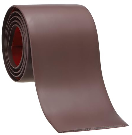 PATIKIL Tira de Transición de Suelo, 2m x 7.6cm Tira de Umbral Autoadhesivo PVC Perfil Plano de Vinilo Adhesivo para Borde Unir Huecos Puertas Alfombras Baldosas, Café