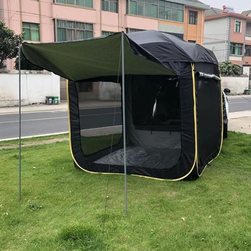 Tienda Techo Coche Tiendas De Campaña para Maletero De SUV para La Puerta Trasera del Coche, Vestuario Portátil, Tienda De Campaña Trasera para El Coche, Adecuada para Furgonetas Y Camiones