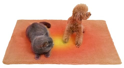 Wärmepad für Katzen, Heizmatte für den Winter, für Haustiere | Thermalpad für Haustiere im Innen- und Außenbereich, Kuschelbett