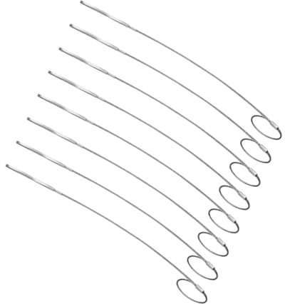Gatuida Ensemble De 8 Brochettes Polyvalentes En Acier Inoxydable Pour Barbecue Pliables Et Portables Pour Pique-niques En Camping Et Barbecues En Plein Air