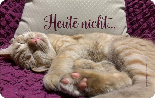 Original RAHMENLOS® Frühstücksbrettchen Schneidbrettchen: Heute nicht