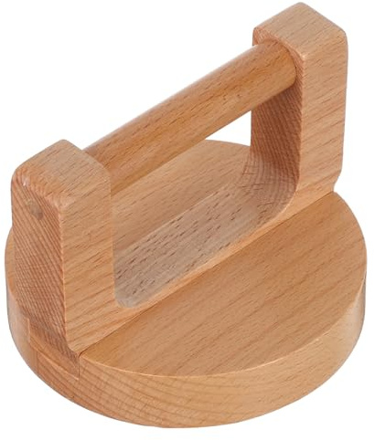 DIYEAH Printing Tool and Portable Beech Wood Design Wooden Baren with Smooth Bottom for Kids and Aspiring Young Artists for Printmaking Activities and Scrapbooking Crafts