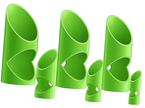 Generic 6x Tagliatubi in Schiuma - Utensile per Tubi - Dima di Taglio per Isolamento Professionale per Ambienti Commerciali, Verde