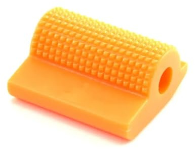 Motorrad Fußrasten Für Mt 07 Etc Modell Universal Sechs Farbe Motorrad Shift Schalthebel Pedal Gummi Abdeckung Schuh Schutz Fuß Peg Toe Gel Alu CNC(1 Pcs Orange)