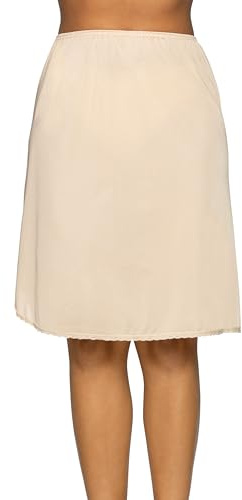 Vanity Fair Womens Anti-static Nylon For Under Dresses Half Slip, 24 Length - Neutral, Small US