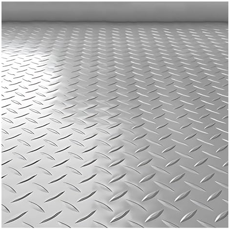 PVC-Garagen-Bodenbelag, wasserdichter, rutschfester Gummi-Bodenbelag, Rollen-Garagenboden, 2,5 mm Gummimatte, abgerundete Projektion for Turnhallenböden/Treppen/Industrie ( Color : Gray , Size : 0.9x5