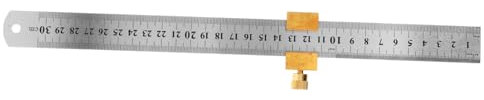 jojofuny 1 Satz Stahl Lineal Begrenzung Block Präzisionsmarkierung T-regel Messgerät Werkzeuge Zum Markieren Von Holz Holzbearbeitungslinie Block Begrenzen Messing Rostfreier Stahl