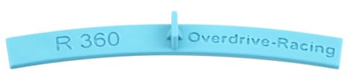 Overdrive-Racing Spur H0 - Flexgleis Radien Schablonen Gleisschablonen - Spurweite 16,5mm - Blau - 1:87, Radius:R 360mm