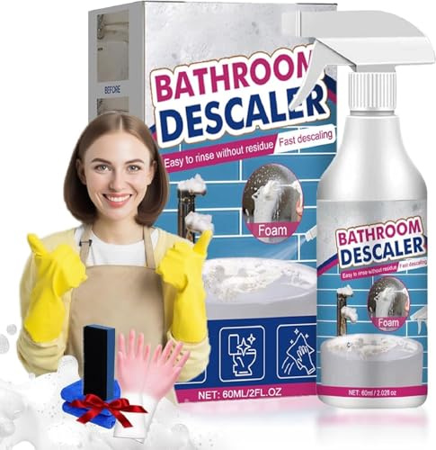 2025 Nouveau Nettoyant Moussant Détartrant Pour Salle De Bain, Détartrant Pour Salle De Bain, Mousse Nettoyante Multi-usage À Rincer, Nettoyage Efficace (1pcs)