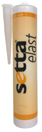 Mastic d'étanchéité/polymère blanc vieilli 300 ml élastique pour une forte sollicitation de dilatation (1 x 300 ml)