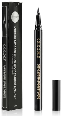 docolor Liquid Eyeliner, Black Eyeliner Pen, Waterproof Eye liner - 1 Pack