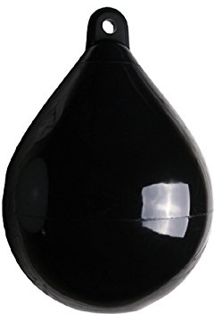 Kugelfender Fender Fenderboje Bootsfender schwarz 45 cm rund