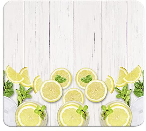 WENKO Herdabdeckplatte groß Zitronen, Herdabdeckung für Glaskeramik-Kochfelder, Gehärtetes Glas, 56 x 50 cm, Mehrfarbig