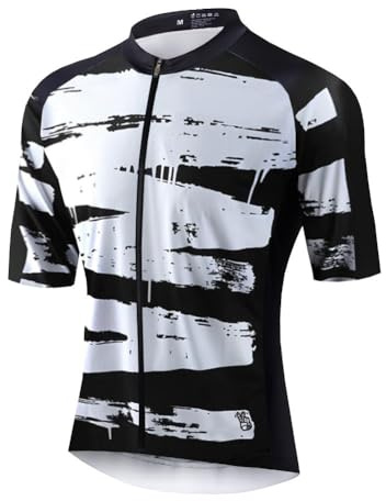 UGLY FROG Milchfaser Rennrad Radtrikot Kurzarm Herren Atmungsaktiv Fahrrad Trikot Full Reißverschluss Schnell Trocken Radsport MTB kurzarmtrikot Sports Jersey Triathlon Clothing
