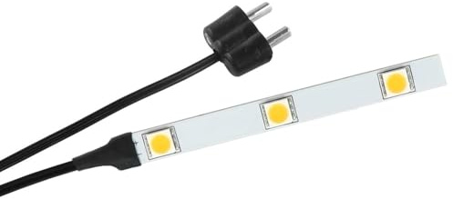 WITTKOWARE 3,5V LED-Modul 3 helle LEDs Warmweiß | mit Kabel & Stecker für Zwergbuchsen (2,6 mm) | Ideal für Puppenstuben, Weihnachtskrippen & Modellbau