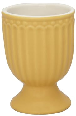 GreenGate Eierbecher Alice Gelb 6,5 cm Keramik Everyday Geschirr Honey Mustard