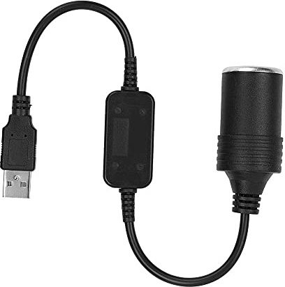 USB EIN männliches zu 12V Auto Zigarettenanzünder Buchse Buchse Konverter Kabel, Auto Zigarettenanzünder Konverter männlich zu weiblich 5V zu 12V