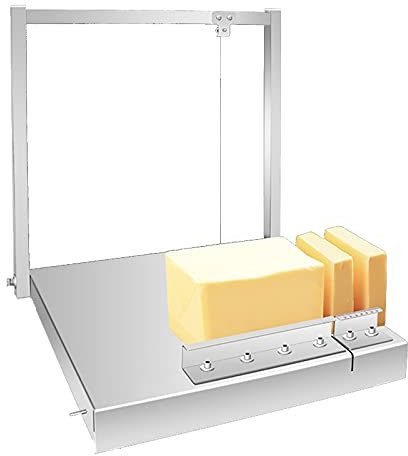 AIZYR Affettatrice Professionale per Formaggio con Filo di Acciaio Inossidabile - Taglierina Durevole del Burro del Formaggio Utensili da Taglio da Cucina