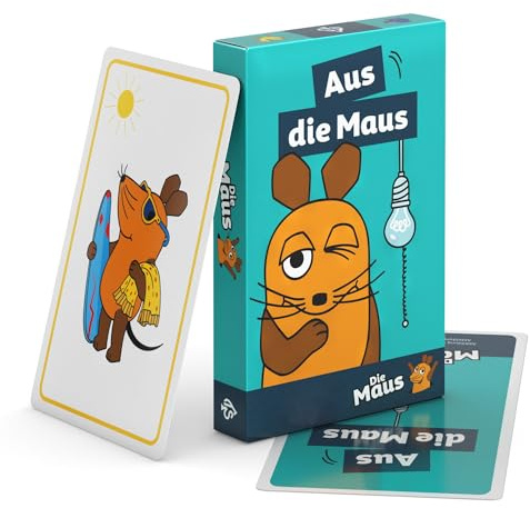 TS Spielkarten | Aus die Maus Spiel für Kinder ab 3 Jahre - wie Schwarzer Peter. Motive aus der Sendung mit der Maus und dem Elefanten - Leinen