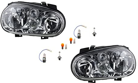 Johns, Scheinwerfer Halogen passend für VW Golf IV 1J1 1997-2003 Set Leuchtmittel Li Re