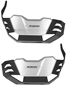 DVOLTS Erweitertes Stativ Motorrad Motorschutz Zylinderkopfschutz Schutzabdeckung Zylinderschutz Für BMW R1200R R1200GS R 1200 GS R RnineT R NineT (Farbe : Black Silver-R1200)