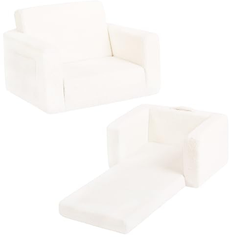 YOTATING 2-in-1-Kinder-Sofa-Stuhl, Cabrio-Kleinkindstuhl aus dem Kindersofa-Stuhl Klumpen Kinder Spielen Sofa mit Seitentaschen Armlehre Stuhl für Mädchen oder Jungen