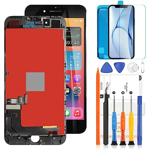 LADYSON Écran LCD pour iPhone 7 Plus 5,5 Affichage pour iPhone 7 Plus LCD Écran 3D Tactile Remplacement Assemblée A1661 A1784 A1785 Numériseur avec Outils(Non pour iPhone 7, Noir)