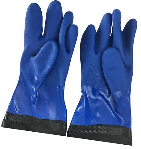Hemobllo Industriels Noirs Extensibles En Pvc Épais Résistants À L'huile Et À L'usure De Sécurité Robustes Pour Hommes Travaillant
