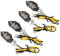 YOUNLEN 4 x Mini luz LED Intermitentes Moto,Señal de Giro Adecuada para Motocicletas 12 V,Impermeable IP65,Luces LED para Motocicleta,Señal de Giro,Ajuste Universal,Ámbar