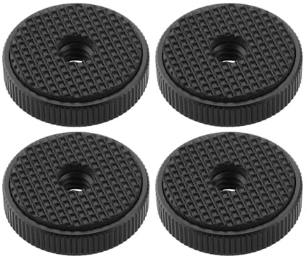 SG Store 4 STÜCKE 1/4 Zoll Kamera Aluminiumlegierung Weibliches Rändelrad 26 x 6,5mm Kamera Kontermutter Adapter für Den Anschluss von Kamera An Mikrofonstativ