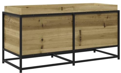 vidaXL Odlingslåda 100x40x50 cm impregnerat furu, hög odlingslåda, odlingskruka, blomkrukor, höga odlingslådor, odlingskrukor, blomkruka, utomhuskruka
