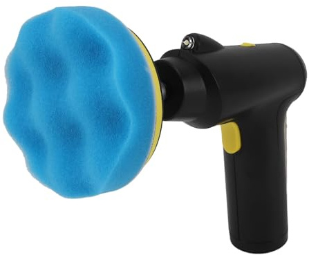 XHTLLO Cordless Buffer Polisher, USB Rechargeable 3 Speed Adjustable Electric Polishing Machine, Portable Cordless Car Buffer Polisher with Built in LED Light and Power Display